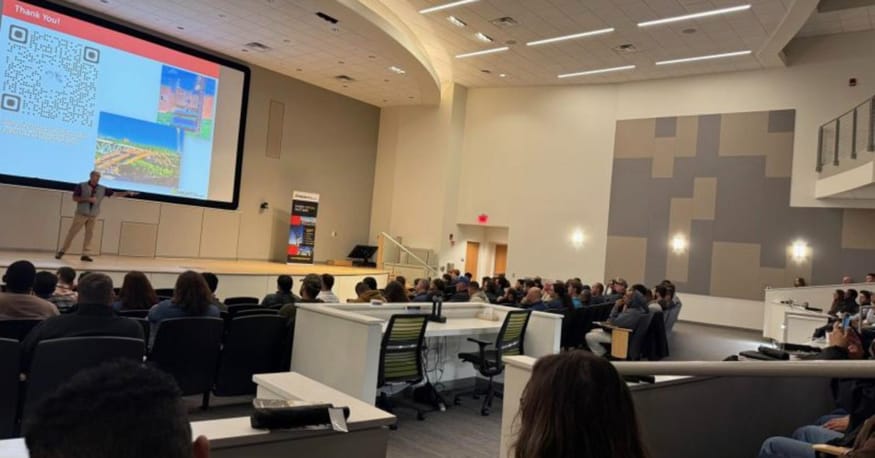 Attendees in the auditorium at Steel Day, hosted by High Steel Structures
